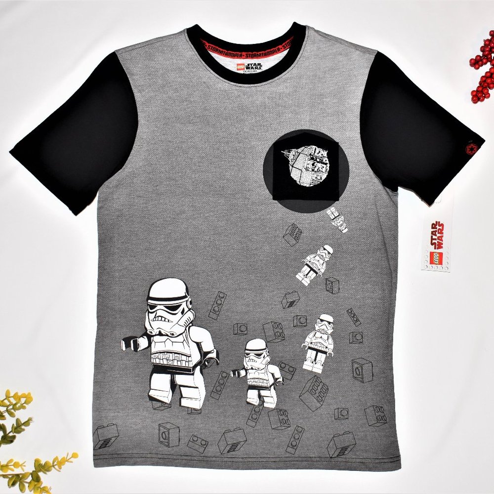 Lego Star Wars Stormtrooper T Shirt Short Sleeve Gray